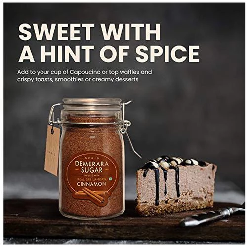 Sprig Demerara Cinnamon Sugar, 175 g Glass Jar-2.webp